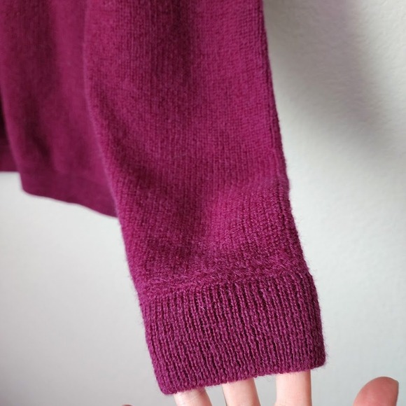 L.L. BEAN VTG 100% Wool Crewneck Sweater Burgundy USA Made heritage XL - Picture 4 of 7